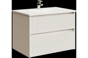 Тумба с раковиной Sanvit Рольф-2 70 белый глянец