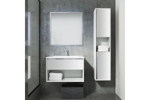 Тумба с раковиной Sanvit Контур 75 белый глянец - 2