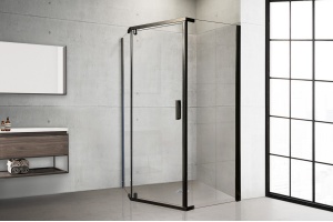 Душевой уголок Royal Bath TR 85х100 профиль черный стекло прозрачное - 2