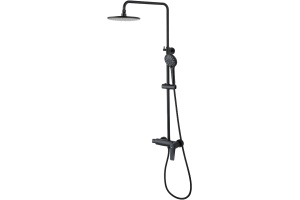 Душевая стойка Lemark Bronx LM3760BL черная