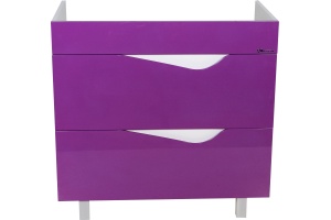 Тумба для комплекта Bellezza Эйфория 85 фиолетовая - 3
