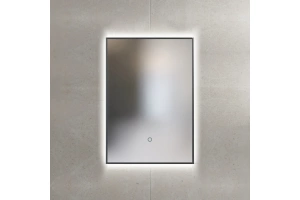 Зеркало Sanvit Панорама 50 с подсветкой черный