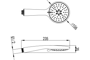 Душевая лейка Lemark  (LM8095C) - 2