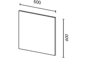 Зеркало Sanvit Панорама 60 с подсветкой черный - 2