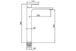 Смеситель для раковины Gappo хром - 2