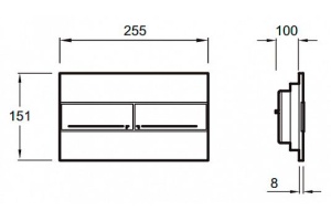 Кнопка смыва Jacob Delafon E4316-00 белая - 3