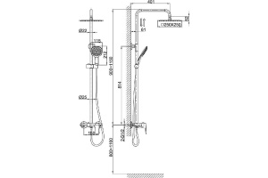 Душевая стойка D&K  (DA1273701B03) - 3