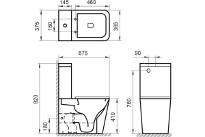 Унитаз-компакт безободковый BelBagno ARDENTE-R  - 2