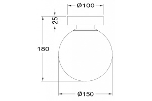 Накладной светильник Maytoni Basic form MOD321WL-01G1 - 3