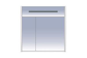 Джулия - 85 Шкаф салатовый зеркальный - 2