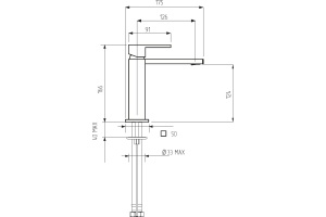 Смеситель для раковины Migliore Kvant 30434 черный - 2