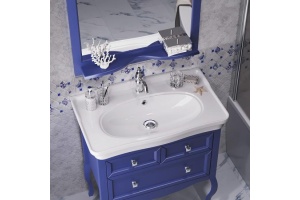 Тумба под раковину Opadiris Валери 85 синий - 3