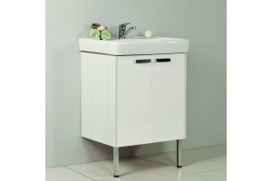 Комплект мебели Aquaton Йорк 60 белый-светлое дерево - 2