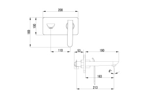 Смеситель для раковины Lemark Melange (LM4926CW) - 2