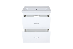 Тумба с раковиной Misty Фостер 70 белая глянцевая - 2
