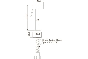 Гигиенический душ GPD хром - 2