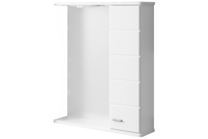 Зеркало-шкаф Санта Омега 60 R с подсветкой белый