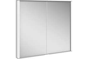 12812171301 зеркальный шкаф( 80 х70 х15) для встраиваемого монтажа две поворотные зеркальные дверцы из двойного хрустального стекла(Royal Match) KEUCO