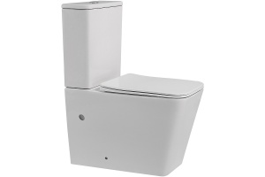Напольный унитаз Abber Rechteck белый матовый с сиденьем микролифт