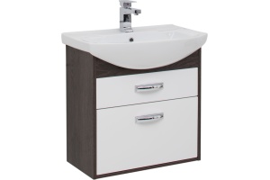 Тумба с раковиной Aquanet Грейс 65 2 ящика, дуб кантенбери - 2