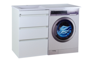 Тумба под стиральную машину Misty Фостер 55 белая глянцевая - 2