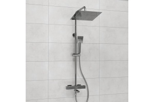Душевая система WasserKraft 30 с термостатом хром - 2
