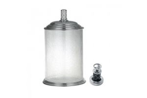 Ведро для мусора Boheme Murano хром с черным