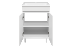 Тумба под раковину Misty Енисей 60 белая глянцевая - 2