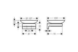 Мыльница AddStoris Hansgrohe 41746140 - 2