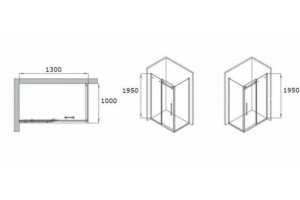 Душевой уголок RGW Tornado TO-44-1 130х100 профиль хром стекло прозрачное - 3