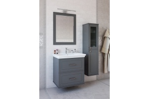 Шкаф-пенал Sanflor Модена R, серый - 2