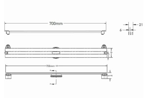 Душевой лоток Berges Super Slim 70 золото глянцевое - 2