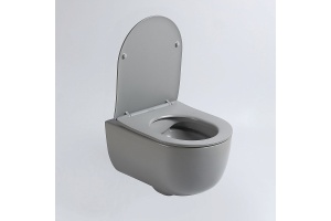 Подвесной унитаз Vincea Evo серый матовый с сиденьем микролифт - 2