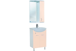 Зеркало-шкаф Bellezza Астра 55 R бежевый - 2