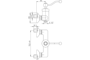 Смеситель для душа Paini Duomo 88OP511 - 3