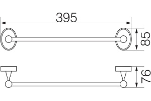 Полотенцедержатель Veragio Bonjour VR.BNR-7820.CR хром - 2
