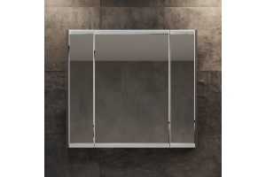 Зеркало-шкаф STWORKI Кронборг 90 см , навесной , в стиле лофт , черная , левый , прямоугольный