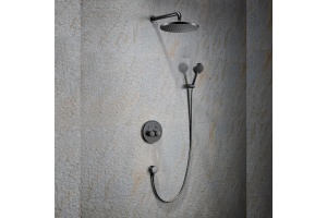 Душевой набор встраиваемый Black&White Universell черный матовый - 2