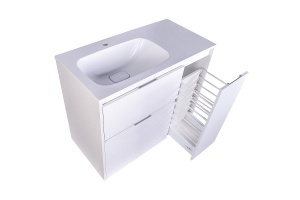 Тумба под раковину Style Line Барселона 90 Люкс Plus, белый (СС-00002345) - 2