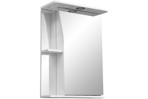 Зеркало-шкаф Stella Polar Винчи 50 R с подсветкой белый