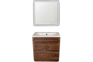 Тумба для комплекта Style Line Атлантика 60 Люкс Plus, подвесная, старое дерево - 2