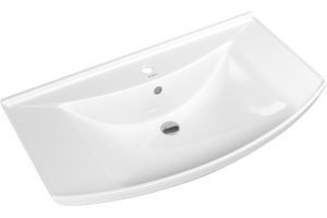 Тумба с раковиной Bellezza Тиффани 85 белая, патина золото - 3