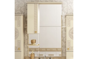 Зеркало Misty Olimpia Lux 75 L бежевая патина