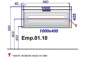 Тумба для комплекта Aqwella 5 stars Империя 100 белый глянец - 2