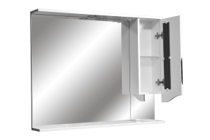 Зеркало-шкаф Stella Polar Сильва 100 R с подсветкой белый - 3