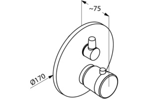 Термостат Kludi Balance для ванны с душем 528308775 - 2