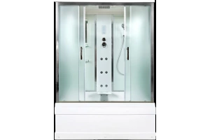 Душевая кабина Deto ЕМ 170х90 с гидромассажем, хром (EM4517GM)