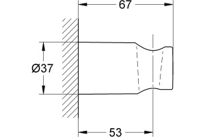 Настенный держатель Grohe Rainshower 27056000 - 3