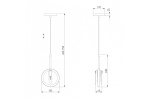 Подвесной светильник Eurosvet Gallo 50121/1 белый - 3