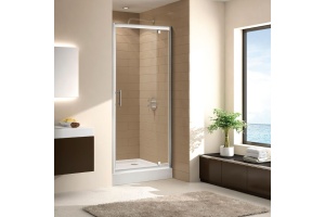 Душевая дверь в нишу Cezares Eco O BA 1 80 C Cr стекло прозрачное